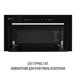 Витяжка повновбудована PERFELLI DESIGN FILINI 5 NERO SILENZIO - мініатюра 3