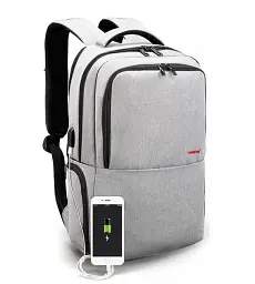 Рюкзак міський Tigernu T-B3259 з USB портом та відсіком для ноутбука до 15.6'' 18л Black Gray (19385) - мініатюра 2