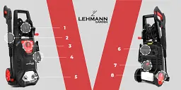 Мийка високого тиску Lehmann Hudson 260 бар, 450л/год, 1800Вт - мініатюра 9