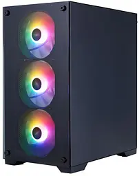 Корпус 1stPlayer X2-M-BK-4F7 Black без БП (X2-M-BK-4F7) - мініатюра 9