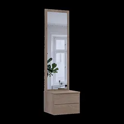 Тумба з дзеркалом Doros Сола Канноло/Кашемір ДСП / дзеркало 45х40х168.6 (44900371) - мініатюра 4
