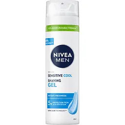Гель для гоління NIVEA MEN Охолодження з екстрактом ромашки для чутливої шкіри 200 мл (88542)