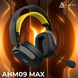 Ігрові навушники Ajazz AHM09 MAX Black/Gray/Yellow (AHM09-MAX-BGY) [161111] - мініатюра 10