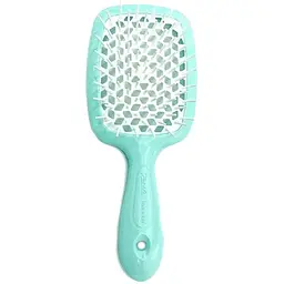 Щітка для волосся Janeke Small Superbrush, 17,5х7 см, тіфані з білим