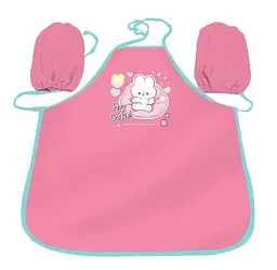 Фартушок для творчості з нарукавниками Kidis, 50x34.5 см, Hey Cutie