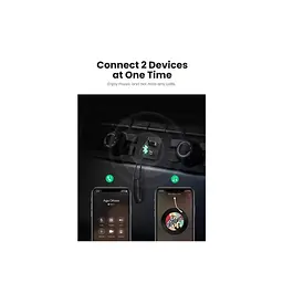 FM модулятор Ugreen Bluetooth 5.0 Aux with mic CM309 UGREEN Black (70601) - мініатюра 8