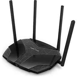 Роутер Mercusys MR70X AX1800 Black 802.11ax (MR70X) - мініатюра 1