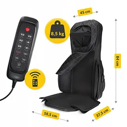 Масажна накидка 4FIZJO Shiatsu багатофункціональна, з підігрівом Black (P-5905973403528) - мініатюра 9