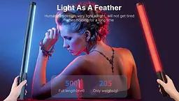 Відеосвітло Ulanzi VL119 RGB Tube Light Handheld LED Video Light Wand (VL119 RGB 2907) Чорний - мініатюра 4