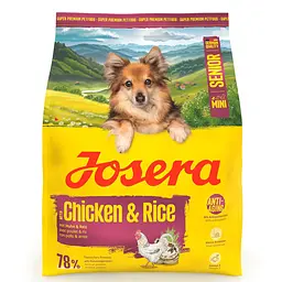 Сухий корм для собак Josera Mini Senior з куркою та рисом для малих порід 900 г