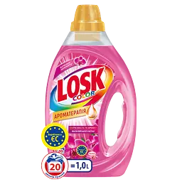Гель для прання Losk Color Ароматерапія з ефірними оліями та ароматом Малазійських квітів, 1 л (876089) - мініатюра 2
