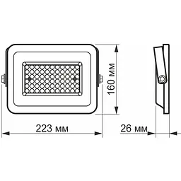 Прожектор Videx LED F2e 50W 5000K (VL-F2e-505W) - мініатюра 4