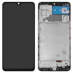 Дисплей для Samsung M325 Galaxy M32, чорний, з рамкою, High, з широким обідком, (OLED)
