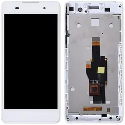 Дисплей Sony F3311 Xperia E5 /F3313 білий, PRC, з рамкою
