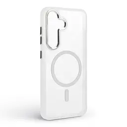 Чехол Samsung Galaxy S25 Plus 5G, Unit MagSafe, белый, прозрачный, магсейф, противоударный, магнитный, панель-накладка с поддержкой MagSafe, с поддержкой беспроводной зарядки, TPU+PC, защита всего корпуса, ударопрочный, ArmorStandart (ARM82264) - мініатюра 2