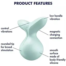 Міні-вібромасажер Satisfyer Viva la Vulva 3 М'ята - мініатюра 8