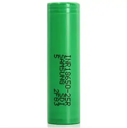 Акумулятор 18650 Samsung INR18650-25R 2500mah (20А) Зелений - мініатюра 2