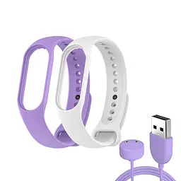 Комплект ремінців ArmorStandart Set для Xiaomi Mi Band 7/6/5 New Style Lavender (ARM77039)
