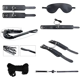 Набір аксесуарів БДСМ Alive Secret Desires Black Kit (8 pcs)