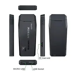 Ігрова приставка M8 Mini Game Stick 4K HDMI ігрова консоль для ТБ приставка для ігор та 2 контролери - мініатюра 5