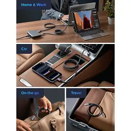 Дата кабель USB-C to USB-C 1.0m 240W 480Mbps braided black Ugreen (85973) - мініатюра 8