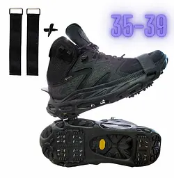Антиковзаючі накладки на взуття з ремінцем Mil-tec “Boot Spikes Overshoe”, розмір 35 - 39
