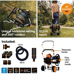 Шланг Fiskars XL з ручною котушкою та набором аксесуарів (1062256) - мініатюра 8