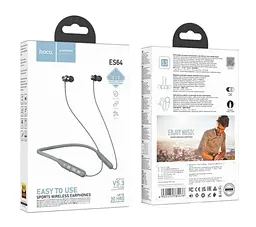 Бездротові навушники Hoco ES64 Bluetooth 5.3, 200 mAh, 2/30h сірі - мініатюра 3