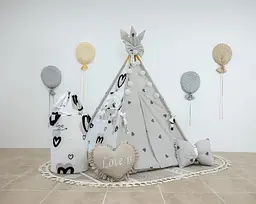 Вігвам Love is БОН БОН + кошик для іграшок - мініатюра 6