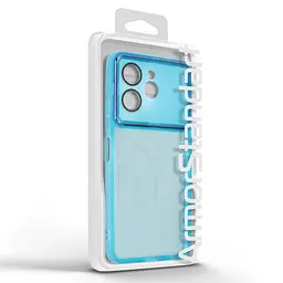 Защитный чехол для TECNO Spark 40 4G, Shade, синий, TPU+PC, матовый, защита всего корпуса, панель-накладка, противоударный, с высокими бортами, амортизирует удары при падениях, ArmorStandart (ARM87901) - мініатюра 3