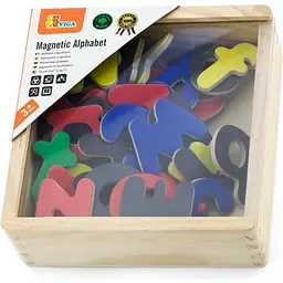Набір магнітних літер Viga Toys Англійські великі та малі 52 шт. (50324) - мініатюра 3