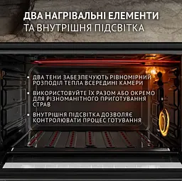 Електрична піч Perfelli Sierra 48 Black - мініатюра 4