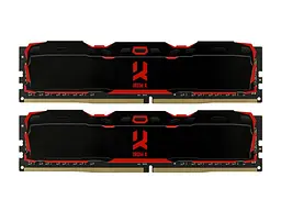Модуль пам'яті GOODRAM 32 GB (2x16GB) DDR4 3200 MHz IRDM X Black (IR-X3200D464L16A/32GDC)