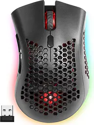 Мишка Defender Warlock GM-709L RGB ігрова, бездротова 2400dpi., 7кн., чорна