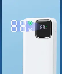 Зовнішній акумулятор Wiwu JC-18 10000mAh LED Battery Capacity White [99470] - мініатюра 3