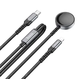 БЗП Hoco CW54 2in1 for Apple Watch + Type-C / Lightning Black - мініатюра 2