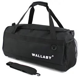 Спортивна сумка середнього розміру 50L Wallaby 3060 Чорна - мініатюра 3