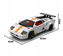 Конструктор машина на радіокеруванні Mould King Lamborghini Countach машинка ламборгіні  1384 деталей - мініатюра 3