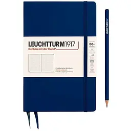 Блокнот Leuchtturm1917, Paperback (B6+), Темно-синій, Крапка (368509)