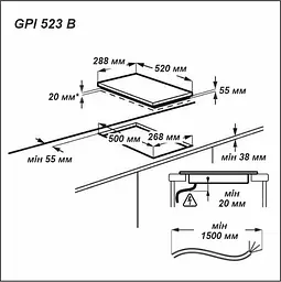 Варильна поверхня Grunhelm GPI 523 B індукційна  - мініатюра 12