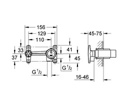 Вбудований механізм Grohe Veris F-Digital Veris 32635000 - мініатюра 2