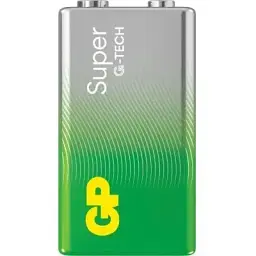 Батарейка GP Крона Super Alcaline 6LF22 9V х 1 ПВХ плівка (1604A-5UE1 / 4891199216282)