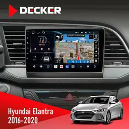Штатна магнітола Hyundai Elantra 2016-2020 CAN Decker D9-011 4x64, DSP, 4G, 360 Decker (НФ-00005699)