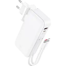 Зовнішній акумулятор Hoco J126 Travel 10000mAh 22.5W White [615730] [107511] - мініатюра 3