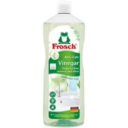 Рідина для чищення ванн Frosch з яблучного оцту для видалення вапняних відкладень 1 л (4001499960178/4009175957320)