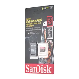 Картка пам'яті SanDisk microSDXC 256Gb Extreme Pro 170/90 Мбайт/сек - мініатюра 2