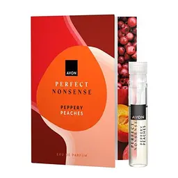 Листівка із пробним зразком парфумерна вода Avon Perfect Nonsense гострі персики, 0,6мл - мініатюра 1
