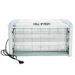 Лампа від мух і комарів "Kill Pest IK-204 2х15W" Біло-блакитна, електрична пастка для комах (NS) - мініатюра 3