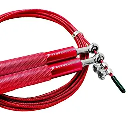 Скакалка 4YourHealth Jump Rope Premium Red швидкісна 3 м - мініатюра 3