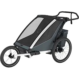 Дитяча коляска Thule Chariot Cross 2 Double (Dark Slate) (TH 10201035) - мініатюра 2